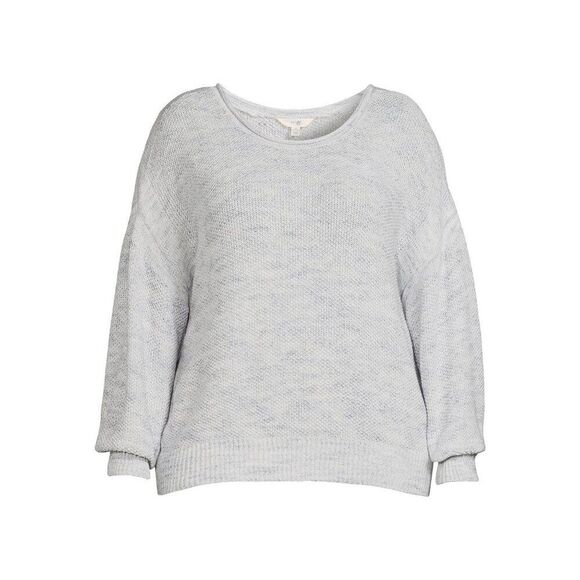 Terra & Sky Women’s Plus Size Scoop Neck Sweater size 0X - Picture 2 of 10